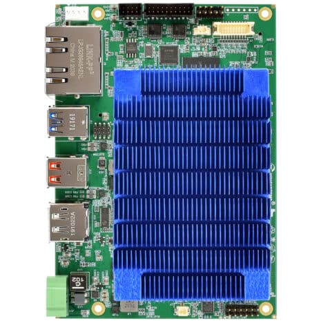 SBC-474 Single Board Computer - top view with heat sink - WINSYSTEMS