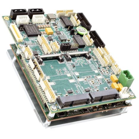 SBC-477 PowerTier Series rugged single board computer shown with heat spreader - WINSYSTEMS